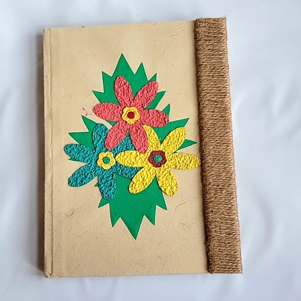 Notebook- recycled handmade paper.